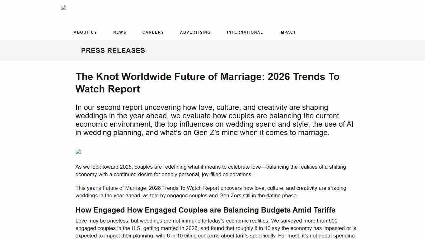 The Knot Worldwide Future of Marriage: 2026 Trends To Watch Report - The Knot Worldwide